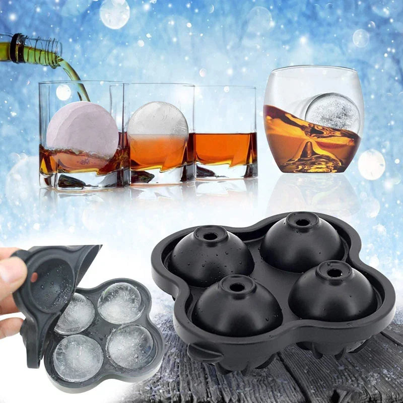 Silicone Ice Ball Maker Tray for Perfect Cocktails - Smarsty