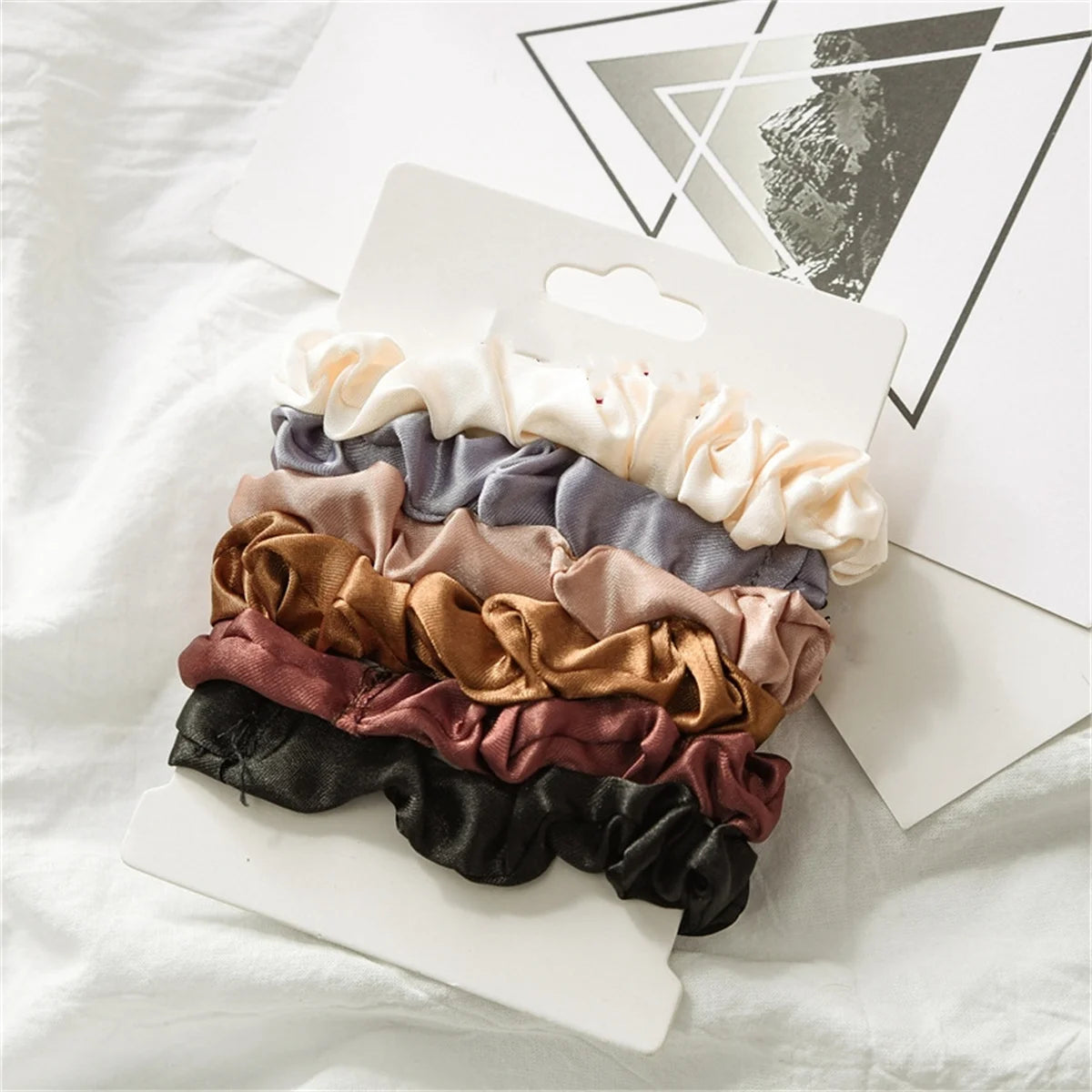 6pcs Satin Hair Scrunchies for Women - Softer Than Silk Scrunchies for Hair | Satin Scrunchies for Girls | - Smarsty
