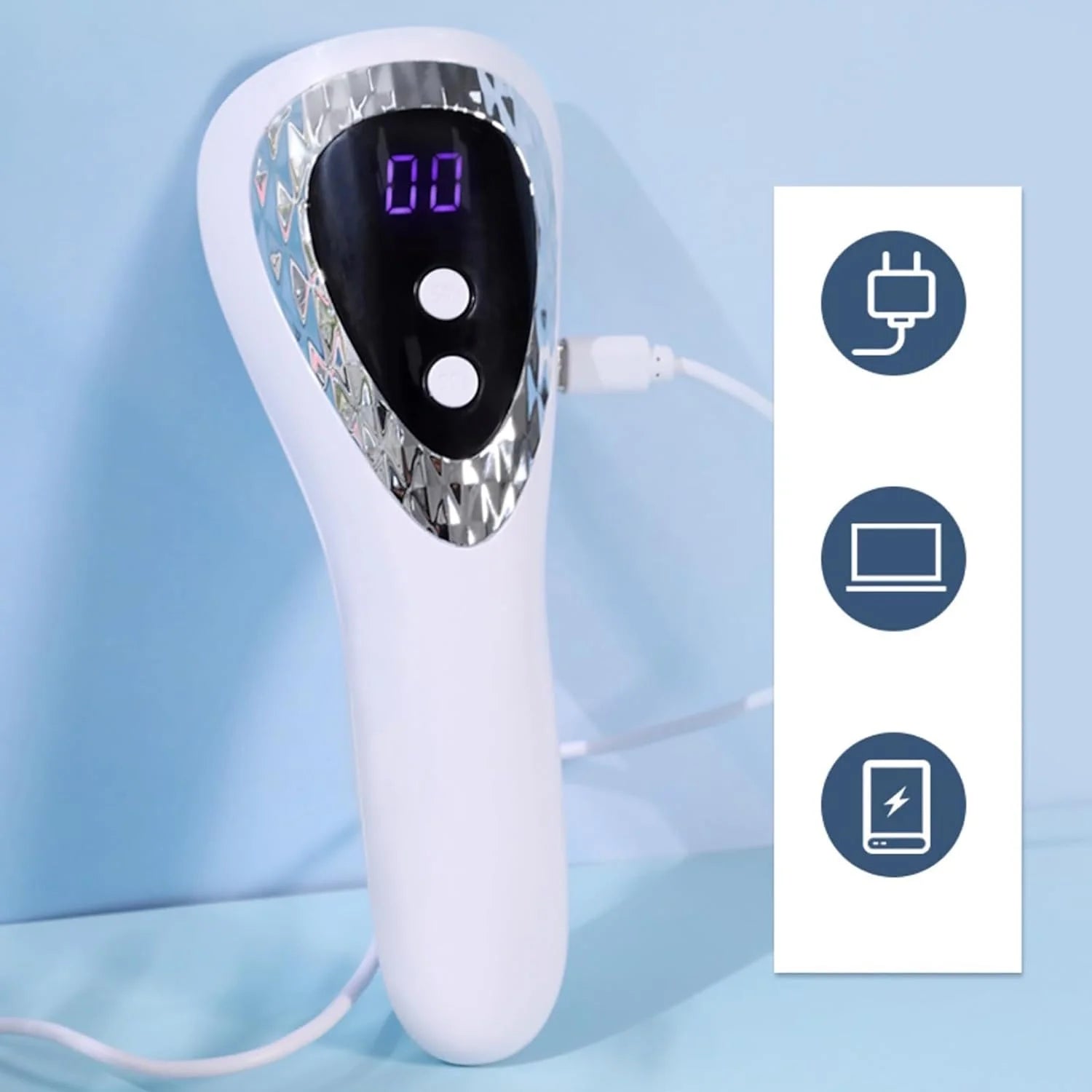 Handheld UV LED Nail Dryer Mini Rechargeable Lamp - Smarsty