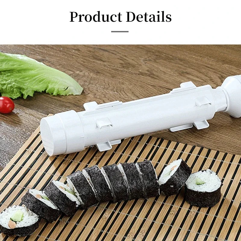 DIY Cylinder Sushi Making Machine Quick Sushi Bazooka Japanese Rolled Rice Meat Mold Rice Ball Mold Kitchen Bento Accessories