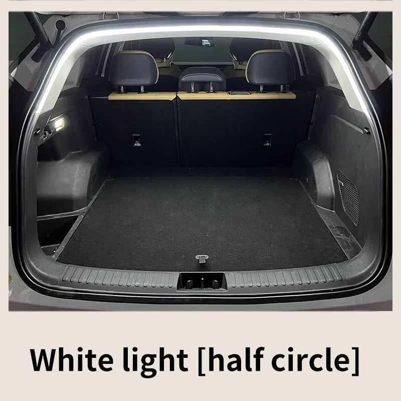 Car high brightness trunk lighting ambient light interior decoration LED wiring free automatic sensing tailgate light strip - Smarsty