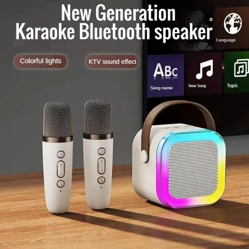 K12 Portable Karaoke Machine with Wireless Microphones - Smarsty