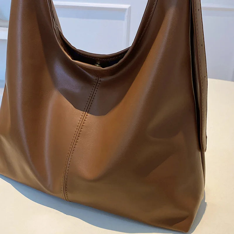 Large Tote Bag For Women Everyday Retro Simple Shoulder Bag - Smarsty