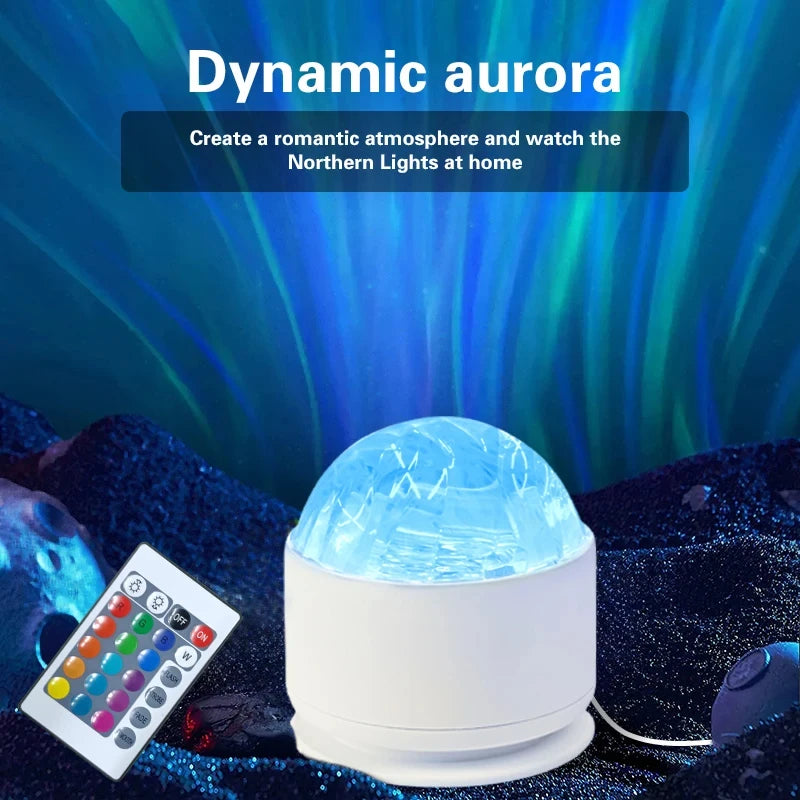 Northern Aurora LED Night Light Projector with Remote Control - Smarsty