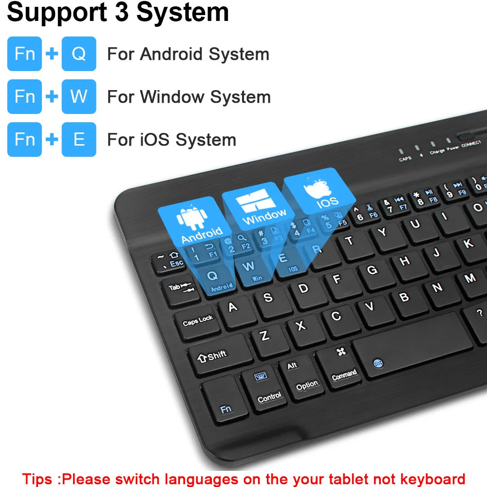 Bluetooth Mini Keyboard for MacBook iPad Rechargeable