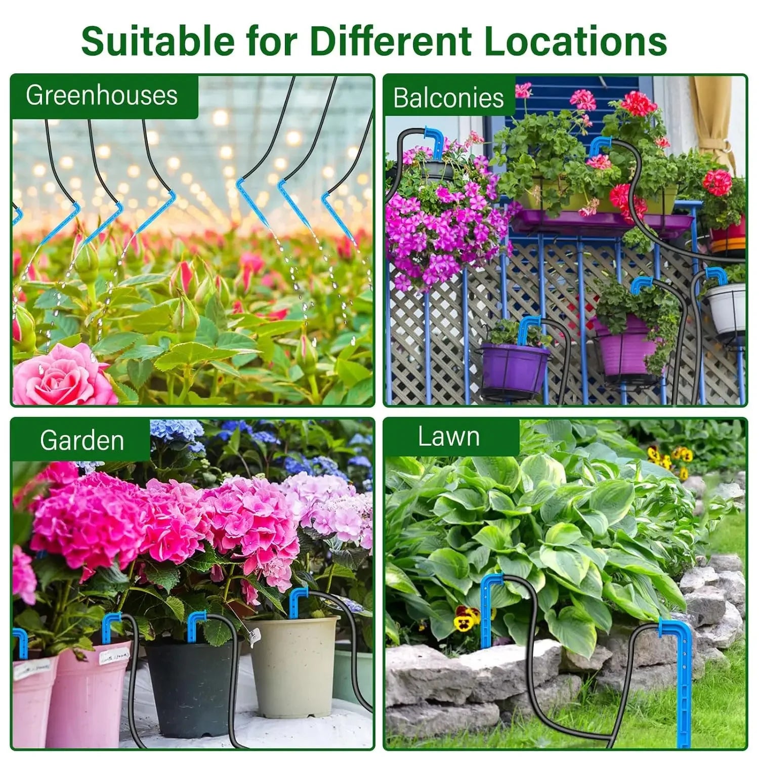 Solar Powered Automatic Drip Irrigation System for Gardens - Smarsty