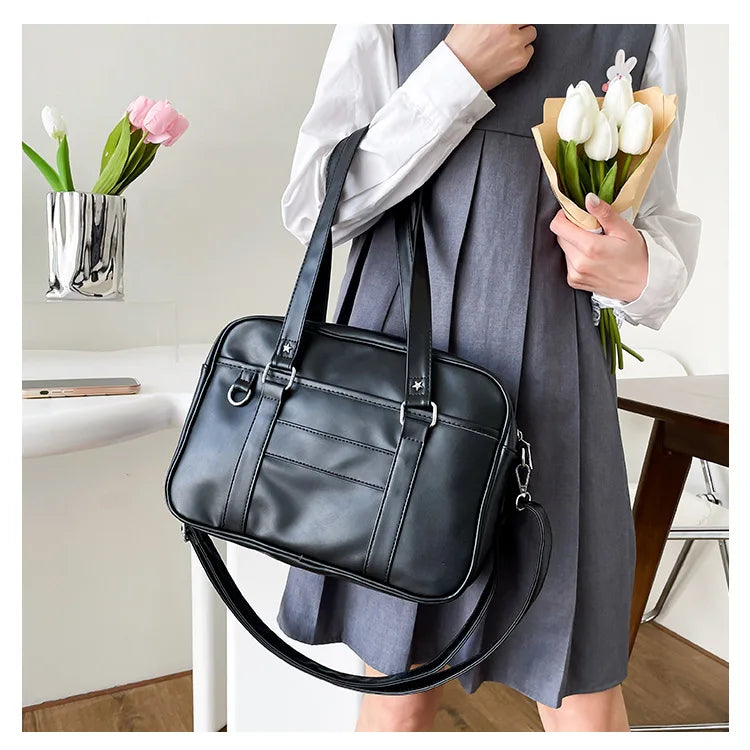 Japanese Style JK Bag Women PU Leather Crossbody Bag - Smarsty