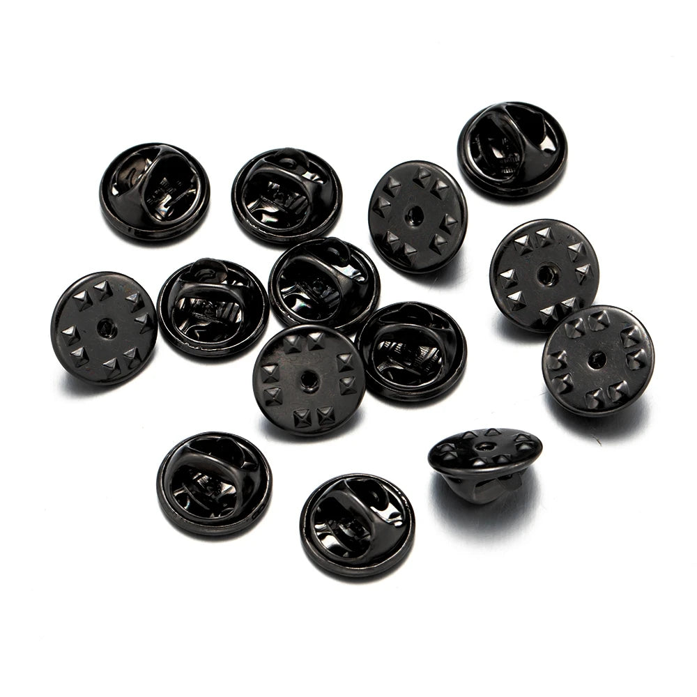 100Pc Metal Locking Pin Backs Secure Brooch Bases Pack - Smarsty