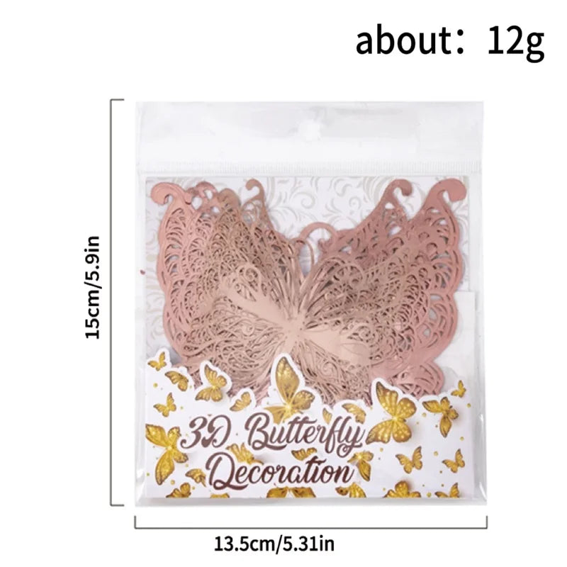 3D Hollow Butterfly Wall Stickers for Kids Room Decor - Smarsty