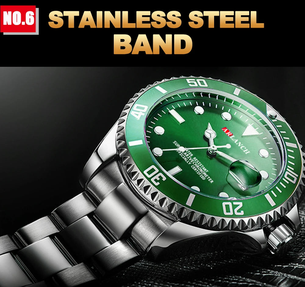 Classic Stainless Steel Quartz Watch with Magnifying Glass - Smarsty