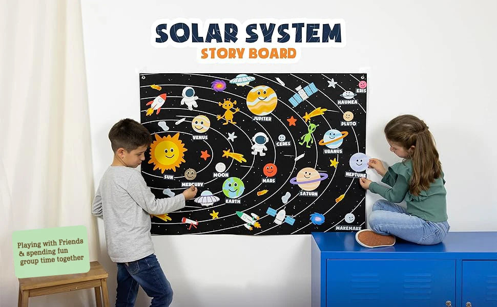 Farm Animals Felt Story Board Set Storytelling Early Learning Interactive Play Kit Wall Hanging Puzzle Toys for Toddlers Gifts - Smarsty