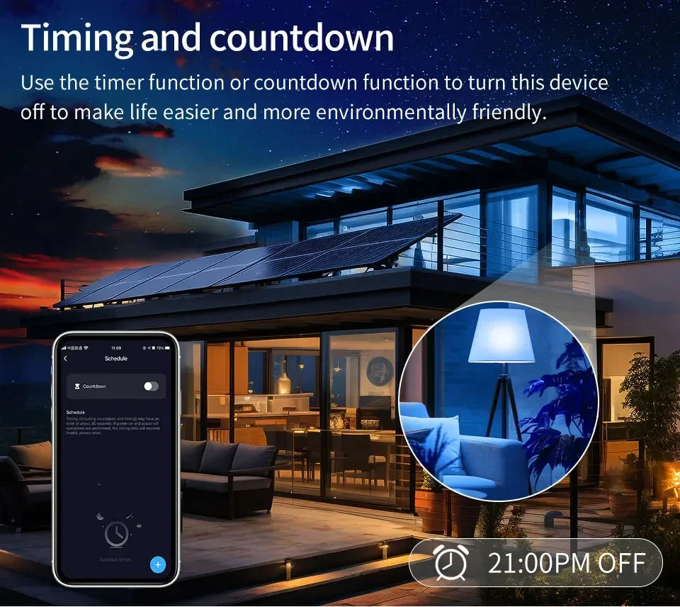 Tuya Smart E27 LED Bulb with RGB Colors and Remote Control - Smarsty