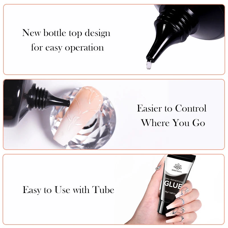Born Pretty Nail Rhinestone Glue for 3D Nail Art - Smarsty