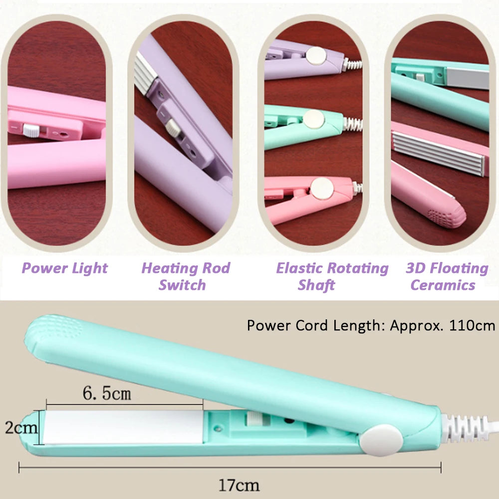 Mini Hair Curler With Ceramic Plates For Effortless Curls - Smarsty