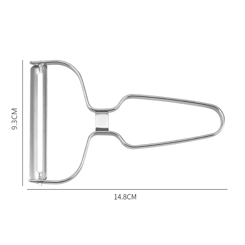 Peeler Vegetables Fruit Stainless Steel Knife Cabbage Graters Salad Potato Slicer Kitchen Accessories Cooking Tools Wide Mouth by Smarsty