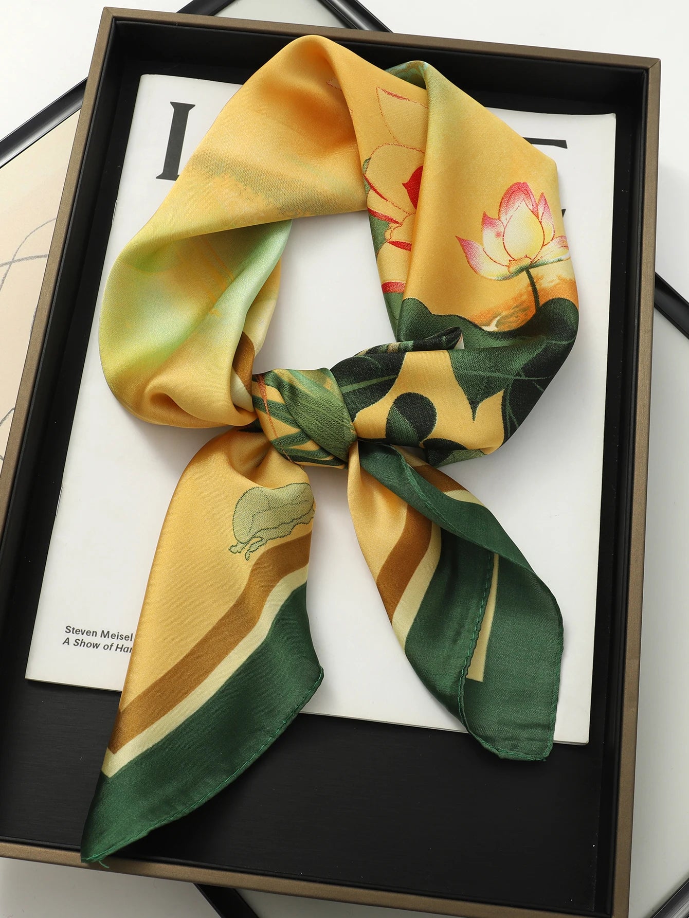 Luxury Silk Satin Scarf for Women with Sun Protection - Smarsty