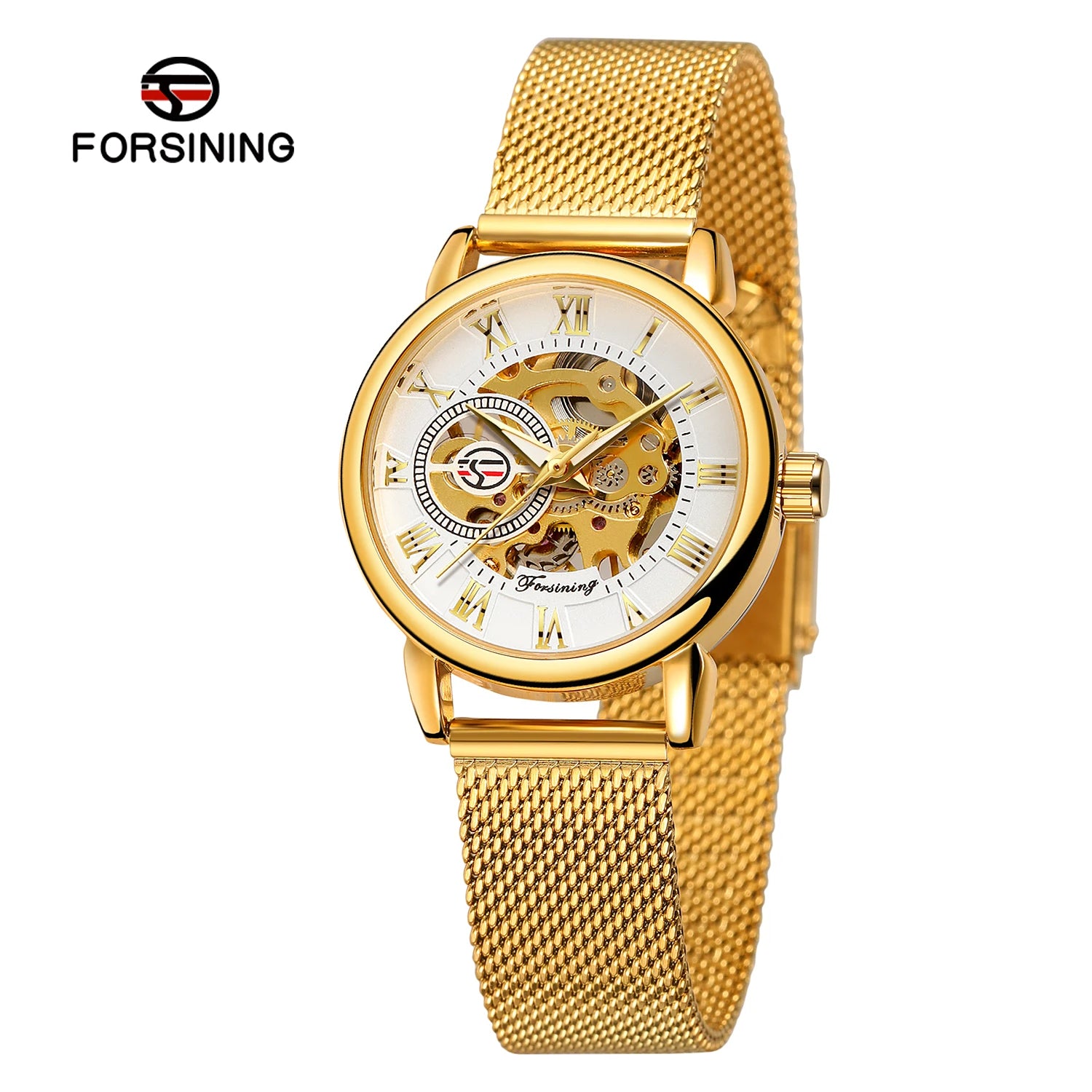 Luxury Skeleton Mechanical Women's Watch Stainless Steel - Smarsty