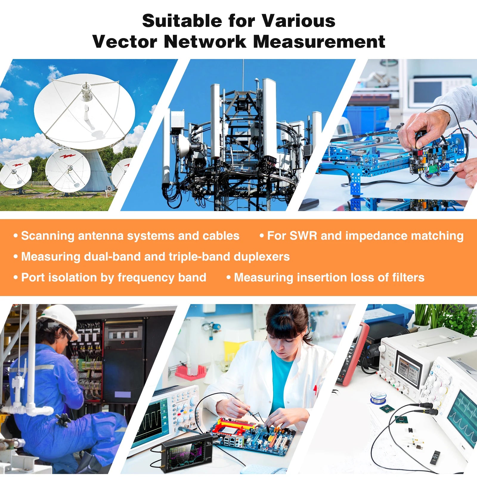 DeepVNA-101 4.3 Inch Antenna Analyzer with Metal Case - Smarsty