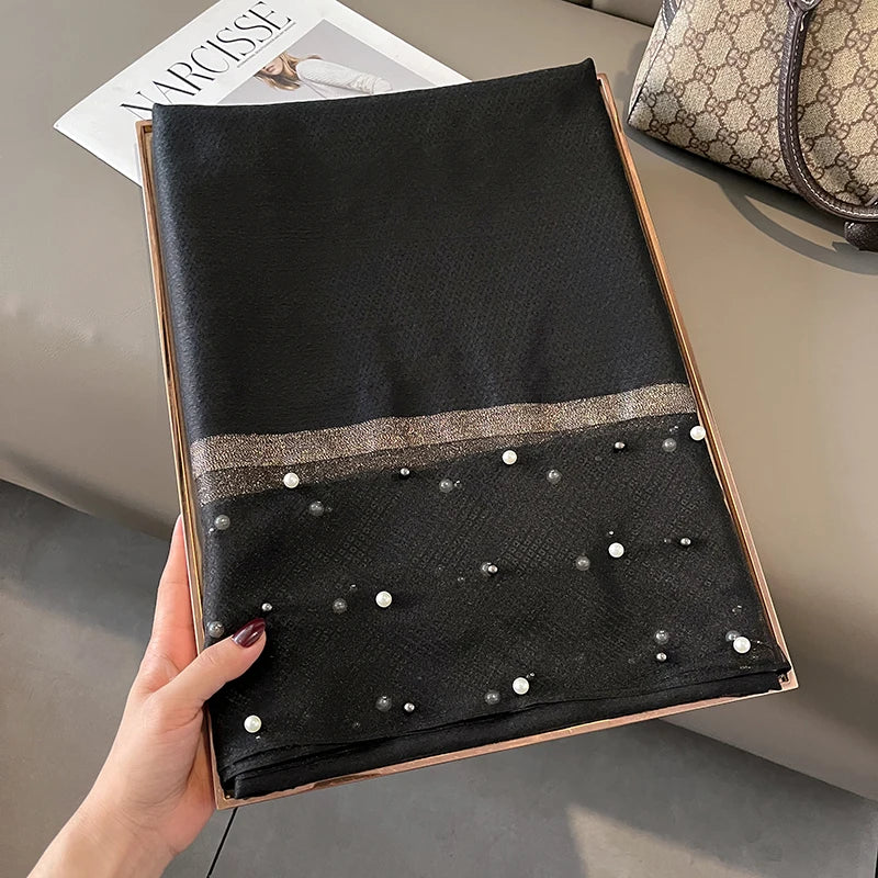 Luxury Women Silk Scarf Lightweight Summer Shawl - Smarsty