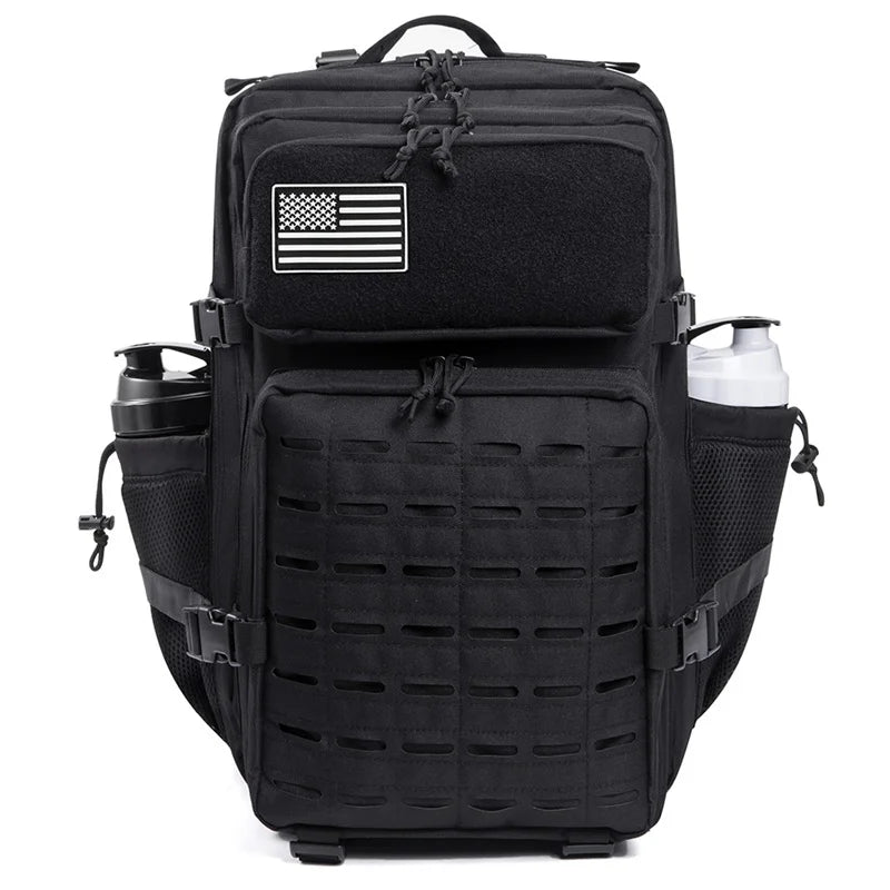 45L Tactical Backpack survival Bag Hunting MOLLE Backpack GYM For Men EDC Outdoor Hiking Rucksack Witch Bottle Holder - Smarsty