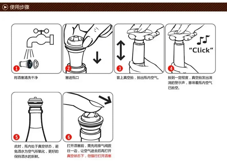 Stainless Steel Wine Stopper Vacuum Pump Eco-Friendly Design - Smarsty