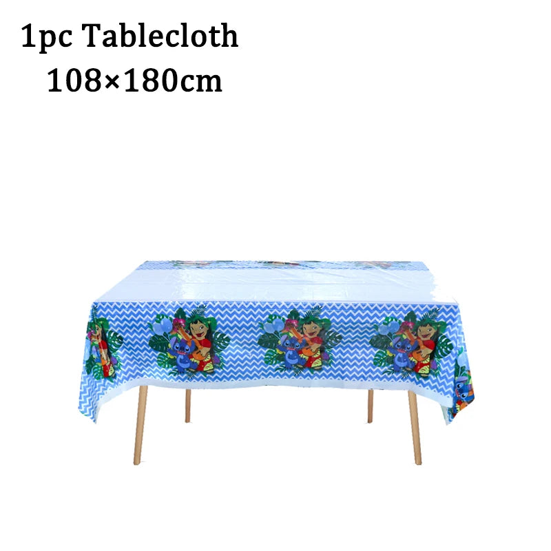 Disney Lilo and Stitch Tablecloth for Kids Parties - Smarsty