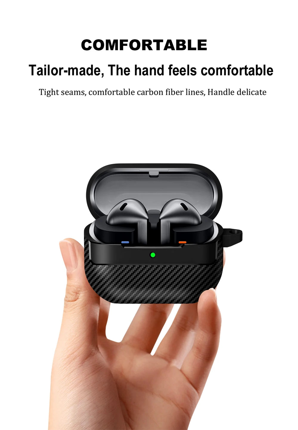 Carbon Fiber Earphone Case for Samsung Galaxy Buds 3 - Smarsty