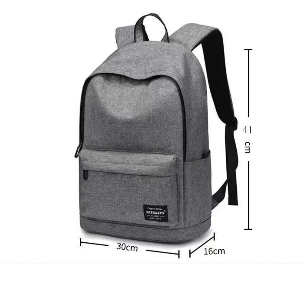 Trendy Men's Minimalist Backpack Versatile Backpack Large Capacity School Student Computer Travel Bag Washable Unisex Backpack - Smarsty