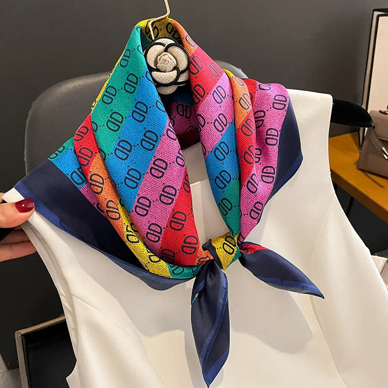 Luxury Silk Satin Scarf for Women with Sun Protection - Smarsty