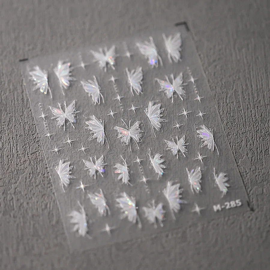 Kawaii Butterfly Nail Stickers for Stunning Manicure Decor - Smarsty