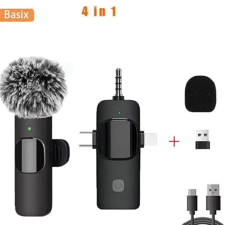 Basix Professional Wireless Lavalier Microphone for Live Recording - Smarsty