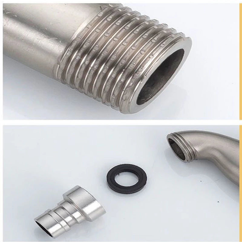Stainless Steel Double Outlet Faucet for Efficient Water Control - Smarsty