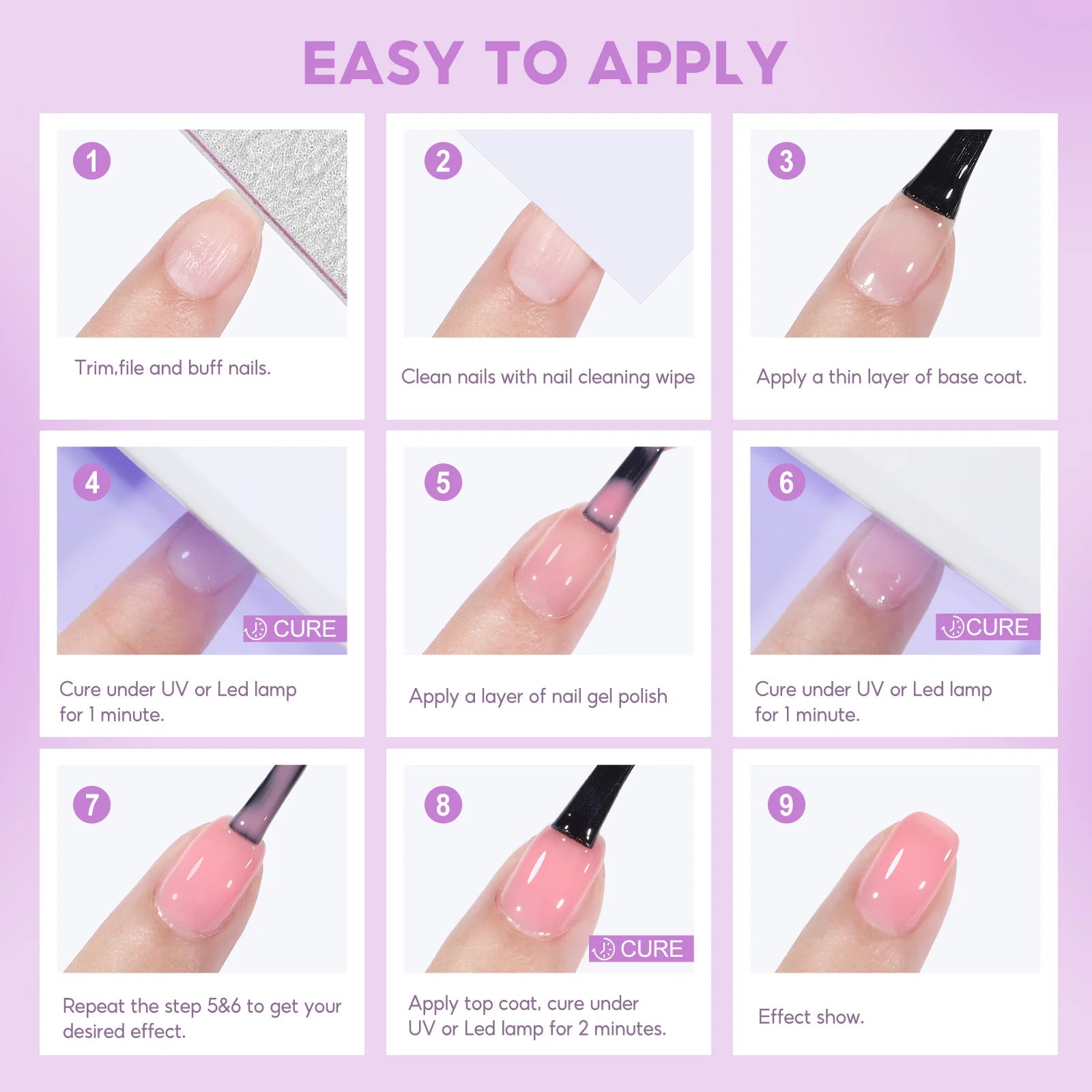 Coscelia Jelly Nail Gel Polish Set for Stunning Nail Art - Smarsty