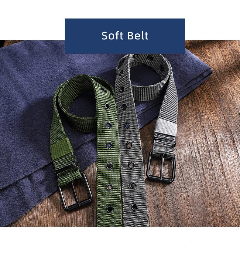 Unisex Canvas Belt Durable Outdoor Sports Pin Buckle - Smarsty