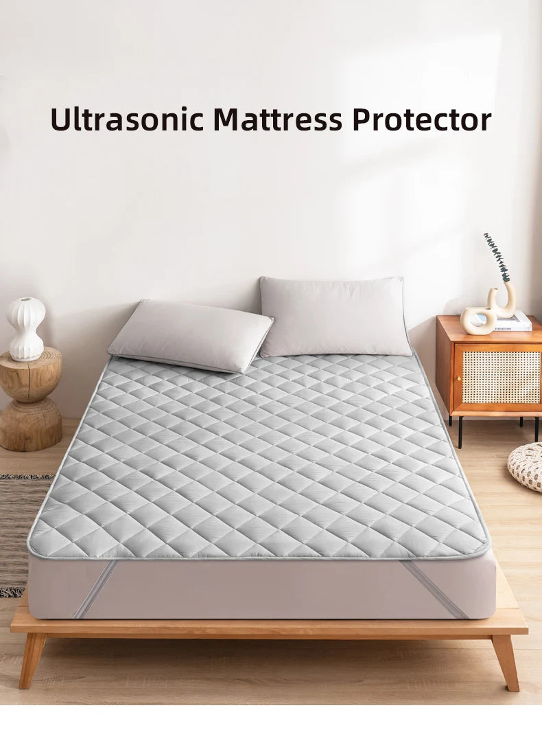 Washable Ultrasonic Mattress Protector with Elastic Band - Smarsty