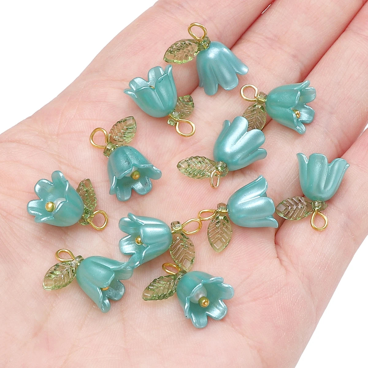 Acrylic Lily of the Valley Flower Beads for Jewelry Making - Smarsty