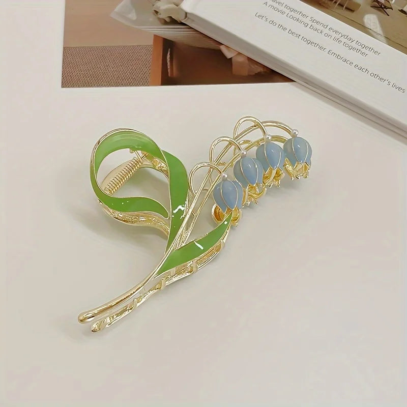Bell Orchid Hair Clip Large Premium Scratch Resistant - Smarsty