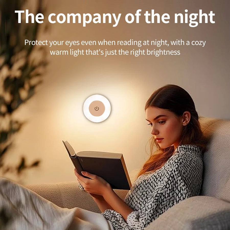 Rechargeable LED Night Light with Dimmable Touch Switch - Smarsty