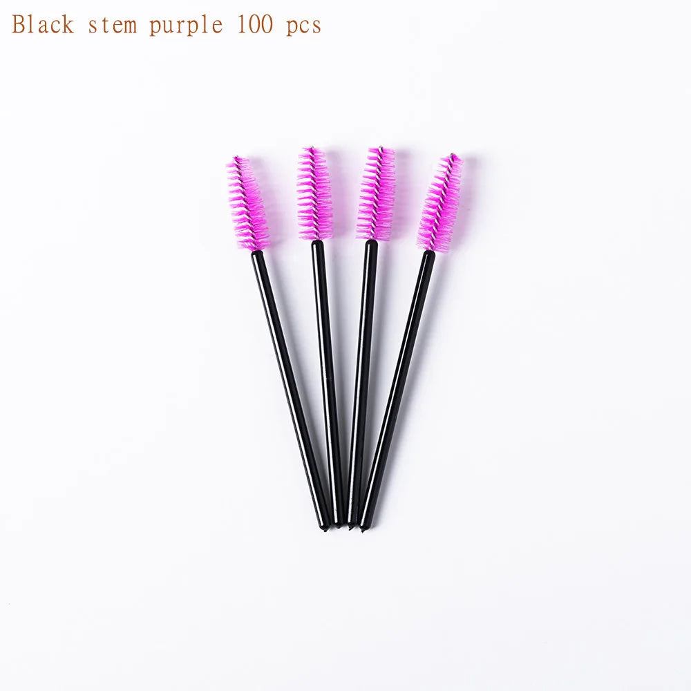 100 Pcs Disposable Eyelash Brushes for Easy Makeup Application - Smarsty