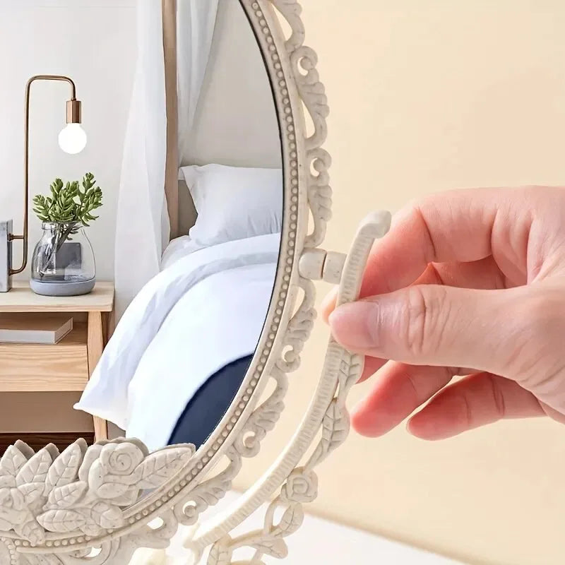 Vintage Double Sided Makeup Mirror for Elegant Touch - Smarsty