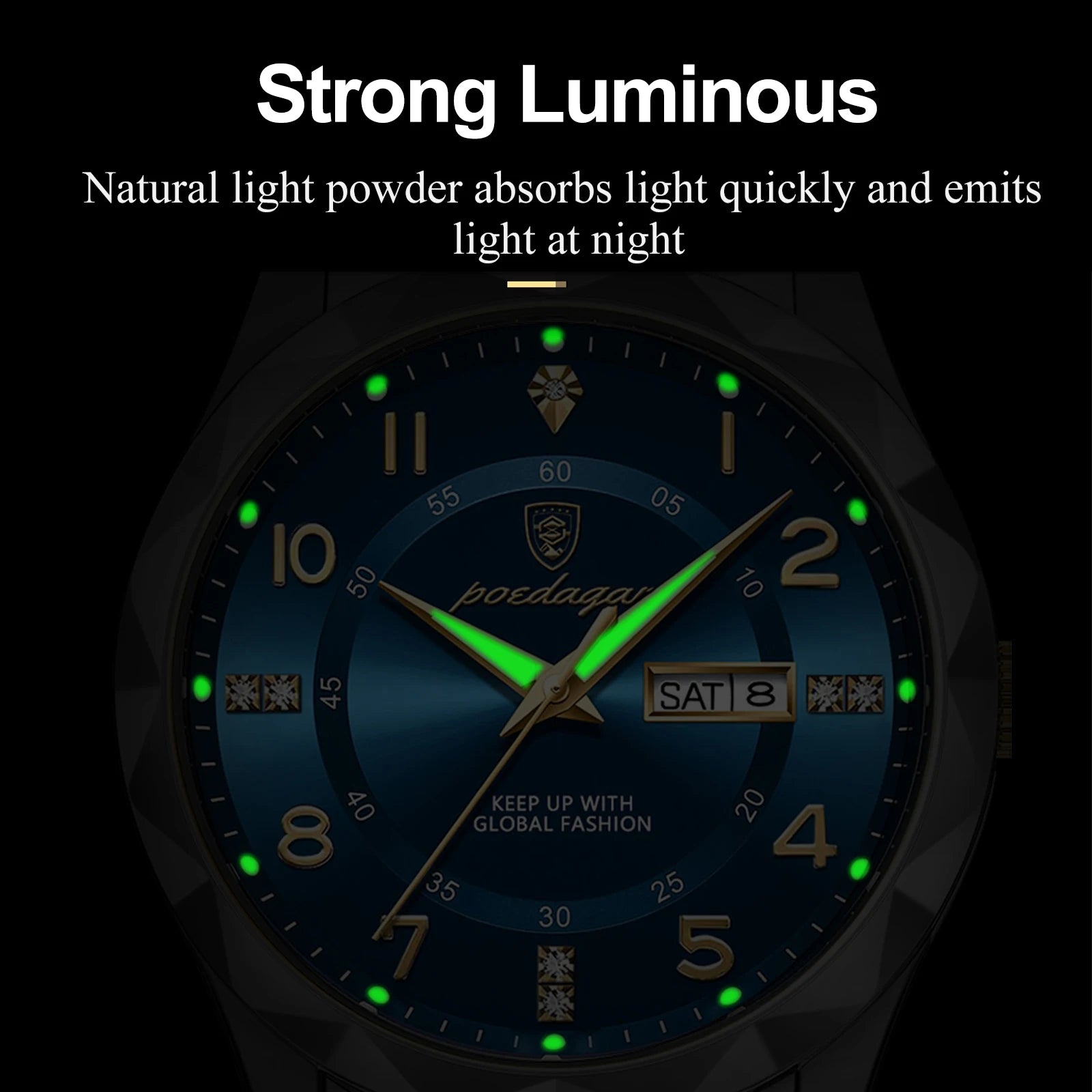 Luxury Waterproof Quartz Watch for Men with Luminous Dial - Smarsty