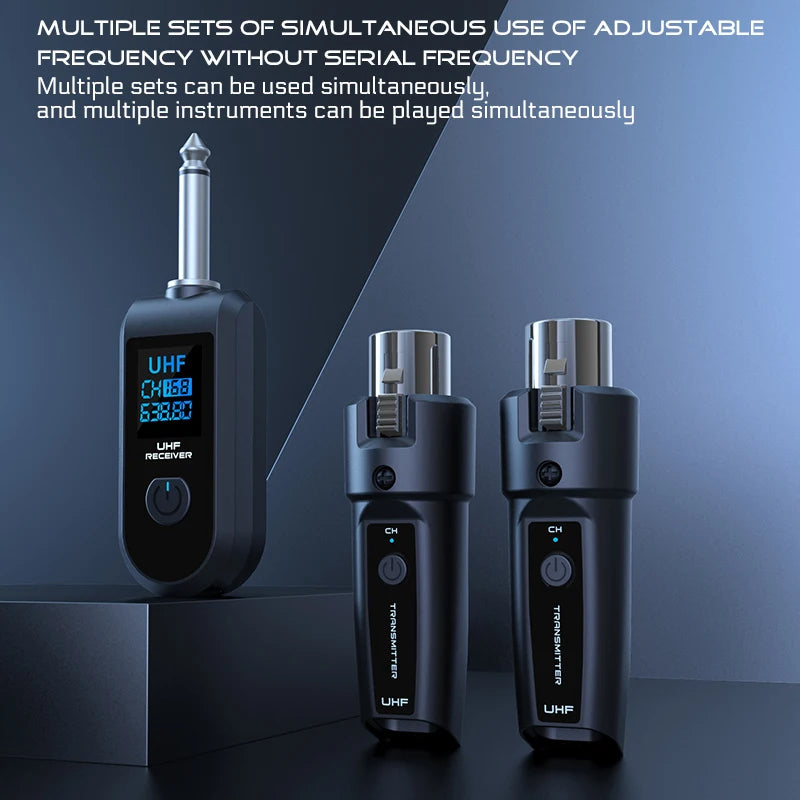 Wireless Microphone System with XLR and 6.5 Transmitter - Smarsty