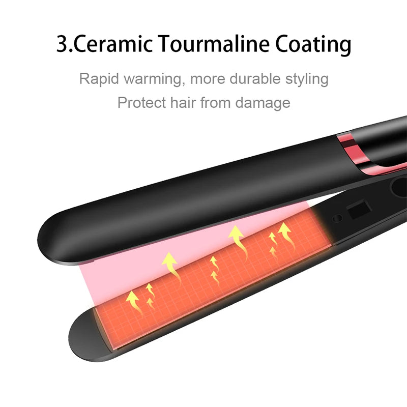 Ceramic Ionic Hair Straightener with Fast Heat-Up - Smarsty