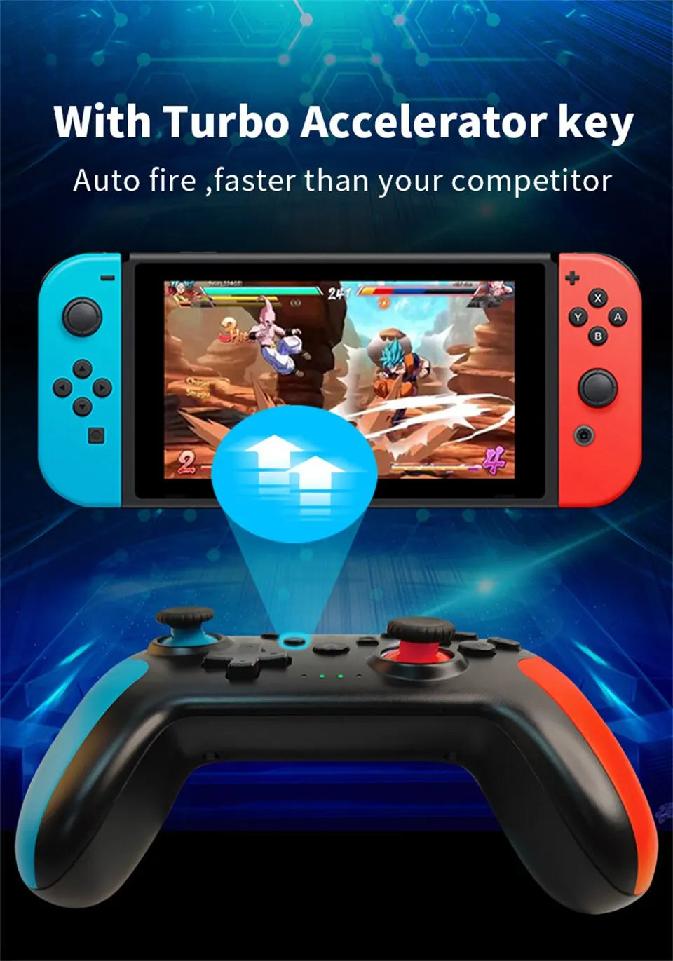 GAMINJA MG25Z Wireless Bluetooth Gamepad with Dual Vibration - Smarsty