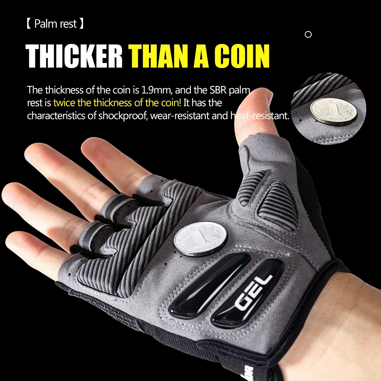 Breathable Half Finger Cycling Gloves Anti Slip Gel Pads - Smarsty