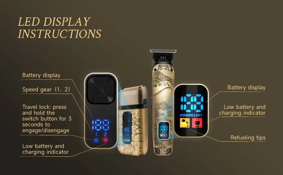 Foil Shavers for Men with Head Shaving, Hair Beard Trimmer, Face Mustache Grooming Kit, Bald Head Shavers and and Haircutting