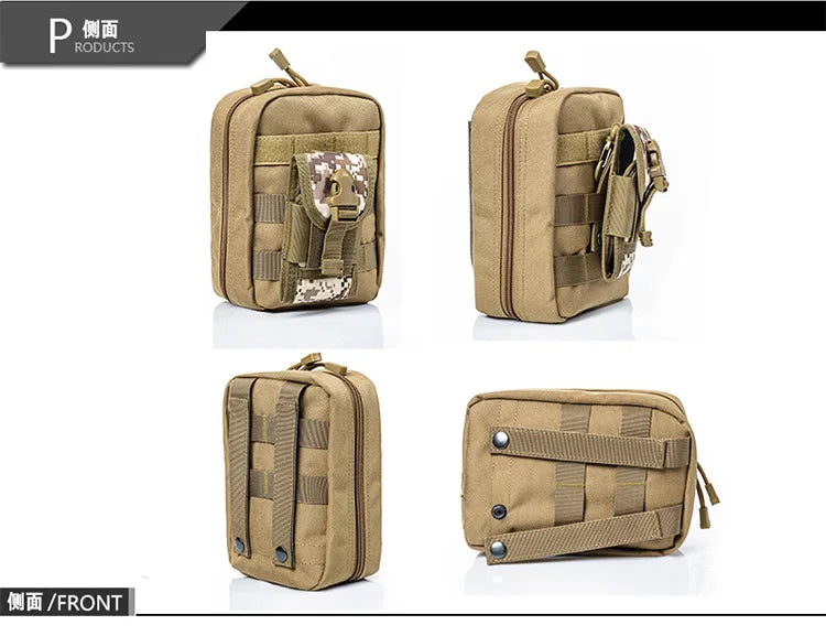 Survival Pouch Outdoor Medical Box Large Size SOS Bag/Package Tactical First Aid Bag Medical Kit Bag Molle EMT Emergency by Smarsty