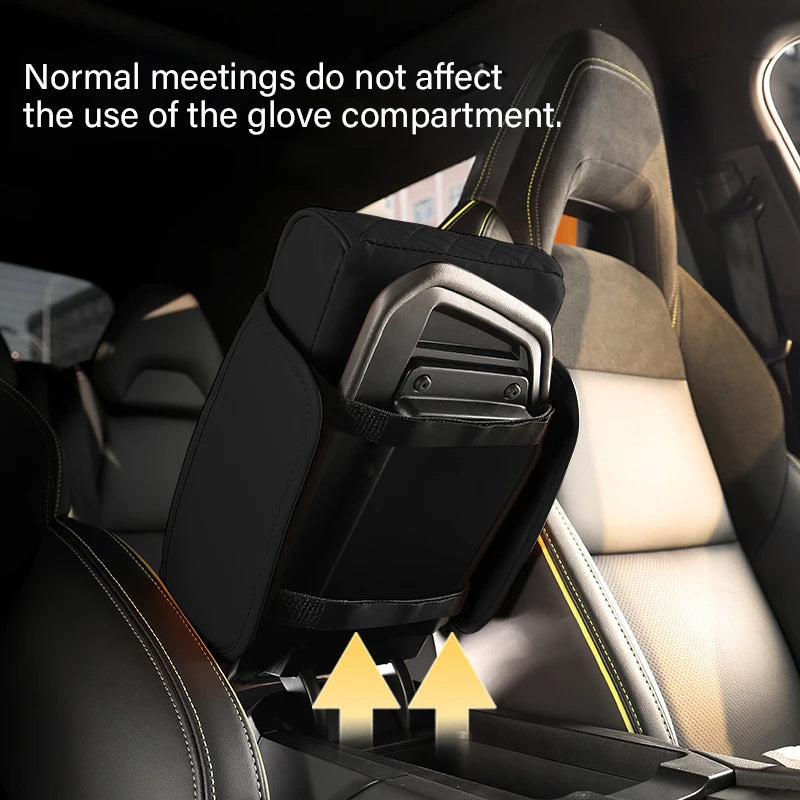 Auto Center Console Armrest Cushion With 2 Cup Holder Armrest Heightening Pad Auto Amrest Pillow Cover Pad for All Seasons - Smarsty