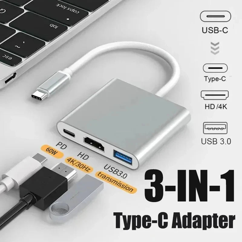USB C Hub UltraHD HDMI Adapter Includes USB 3.0 Port