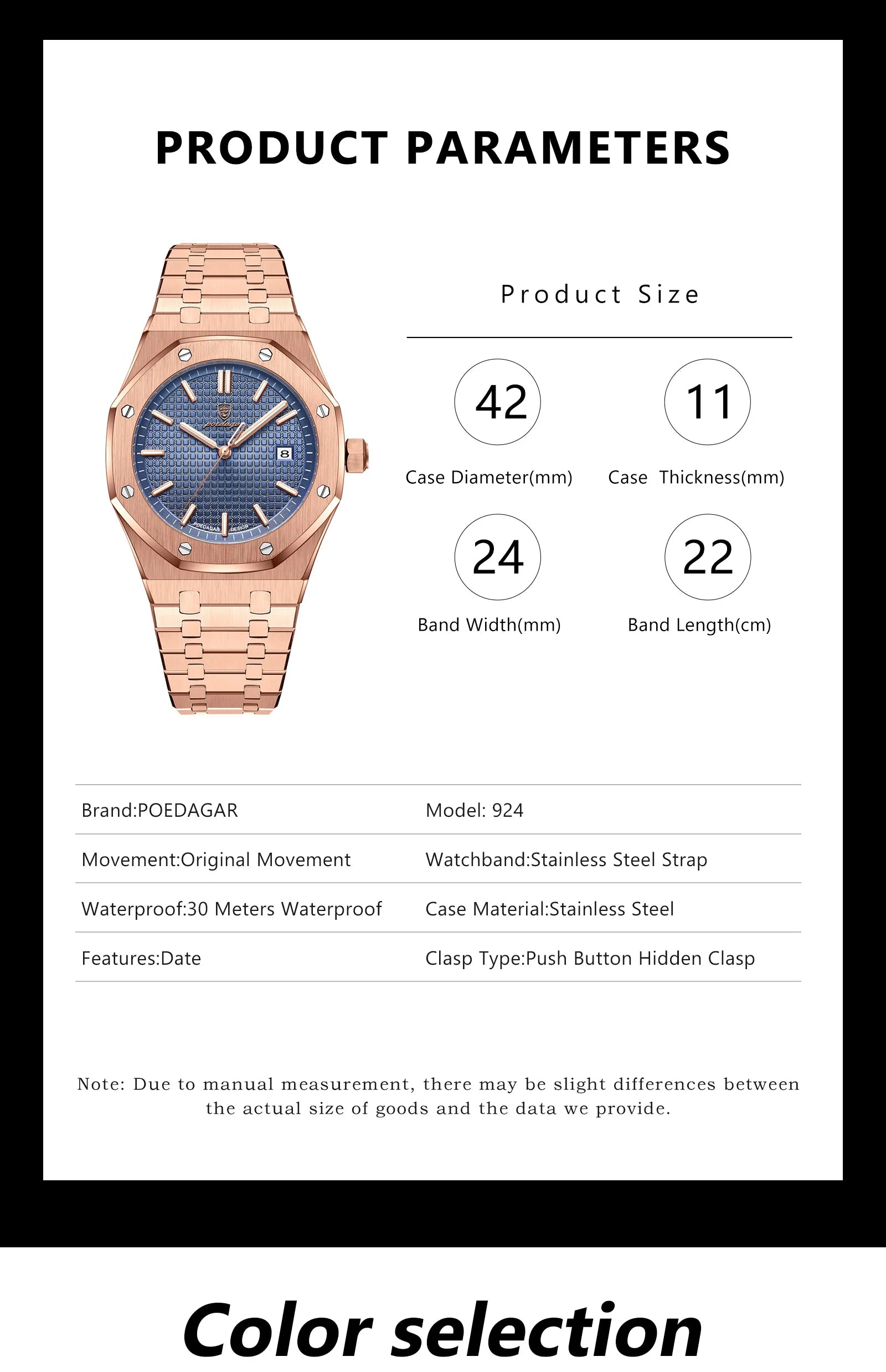 Luxury Waterproof Quartz Wristwatch for Men - Smarsty